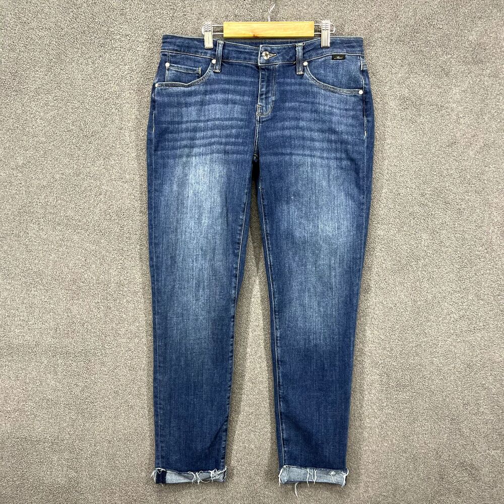 Mavi Jeans Womens 31 x 27 Blue ADAโ Boyfriend Raw Hem Stretch